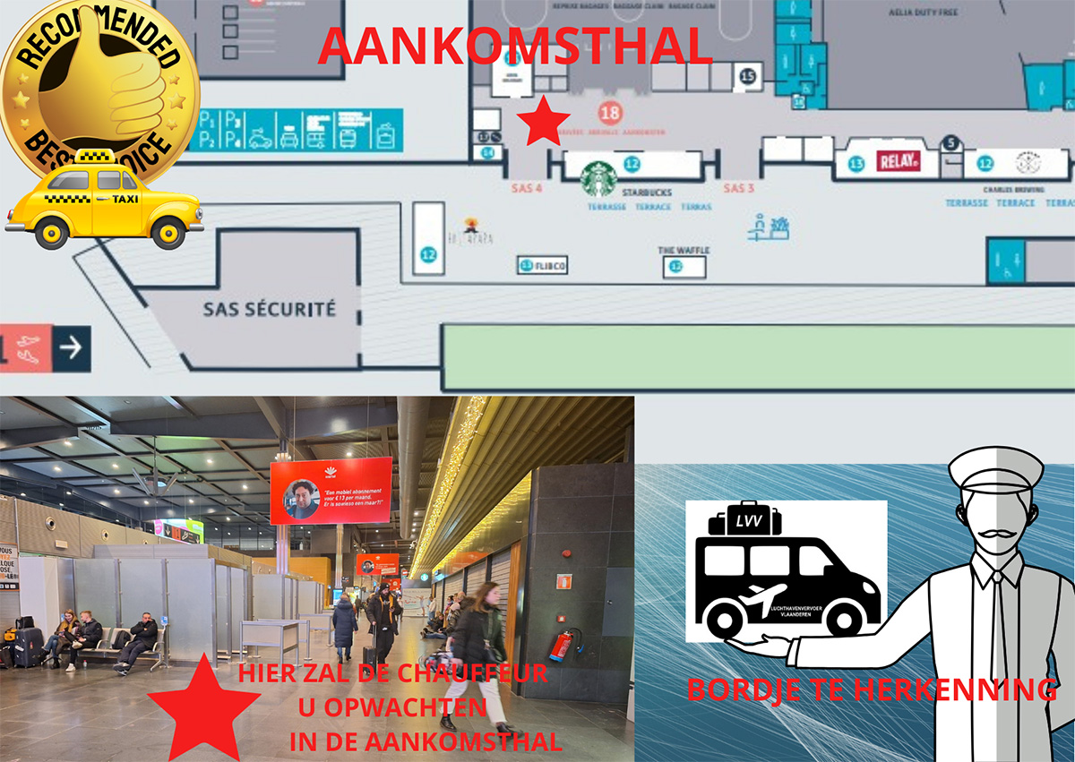 Luchthavenvervoer Vantom Charleroi Pick-up