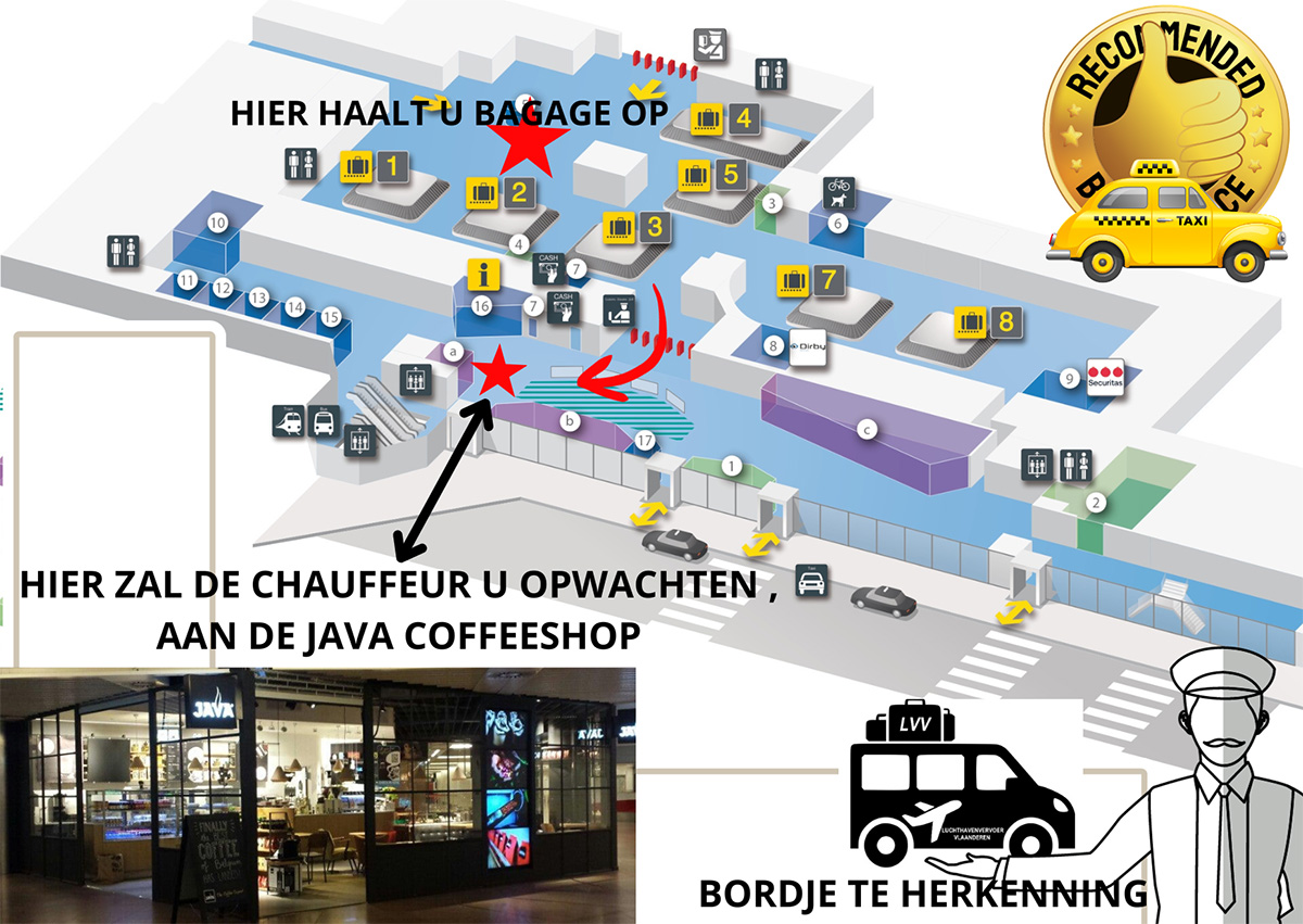 Luchthavenvervoer Vantom Zaventem Pick-up